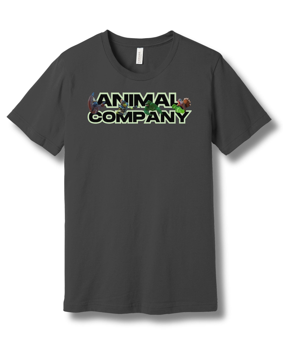 Animal Company T-shirt, Unique Character Design, VR Gamer Tee