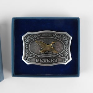 Vintage Peters Belt Buckle w/ Original Box