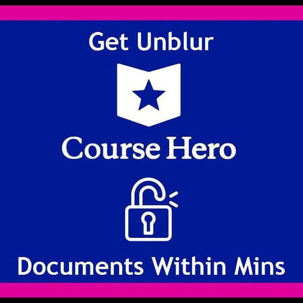 Coursehero 10 docs unlock, used within 30 days