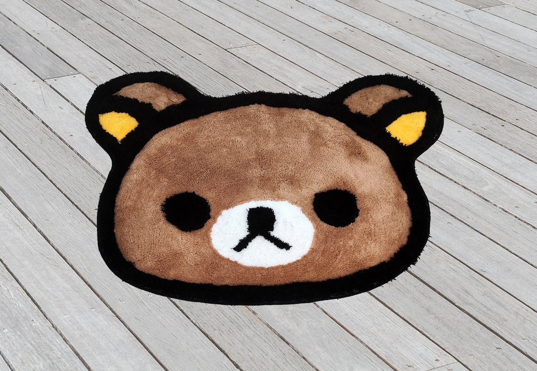Rilakkuma Rug, Rilakkuma Decor, Nursery Room Rug, Kids Room Rug, Cute