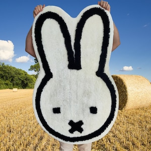 Miffy Bunny Rug: Tufted Acrylic Kids Room Decor