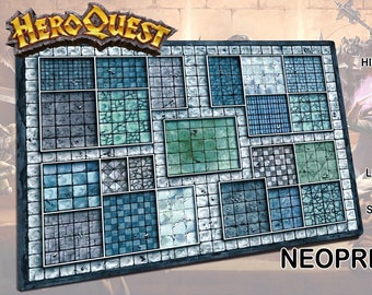 Tapete Heroquest Frozen Horror - Tapete de neopreno calidad premium