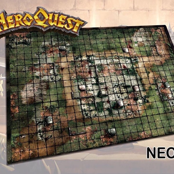 Heroquest Great Battle Playmat - Premium quality neoprene playmat