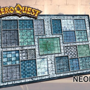 Tapete Heroquest Frozen Horror - Tapete de neopreno calidad premium,heroquest boardgame