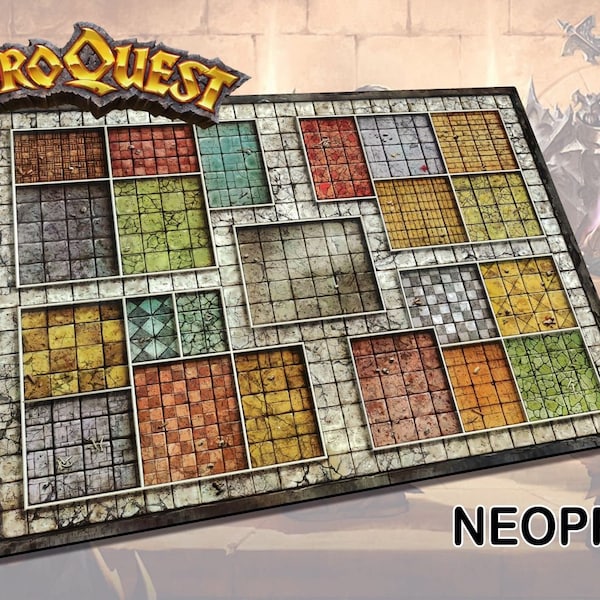 Heroquest Classic Mat - Tapis en néoprène de qualité supérieure