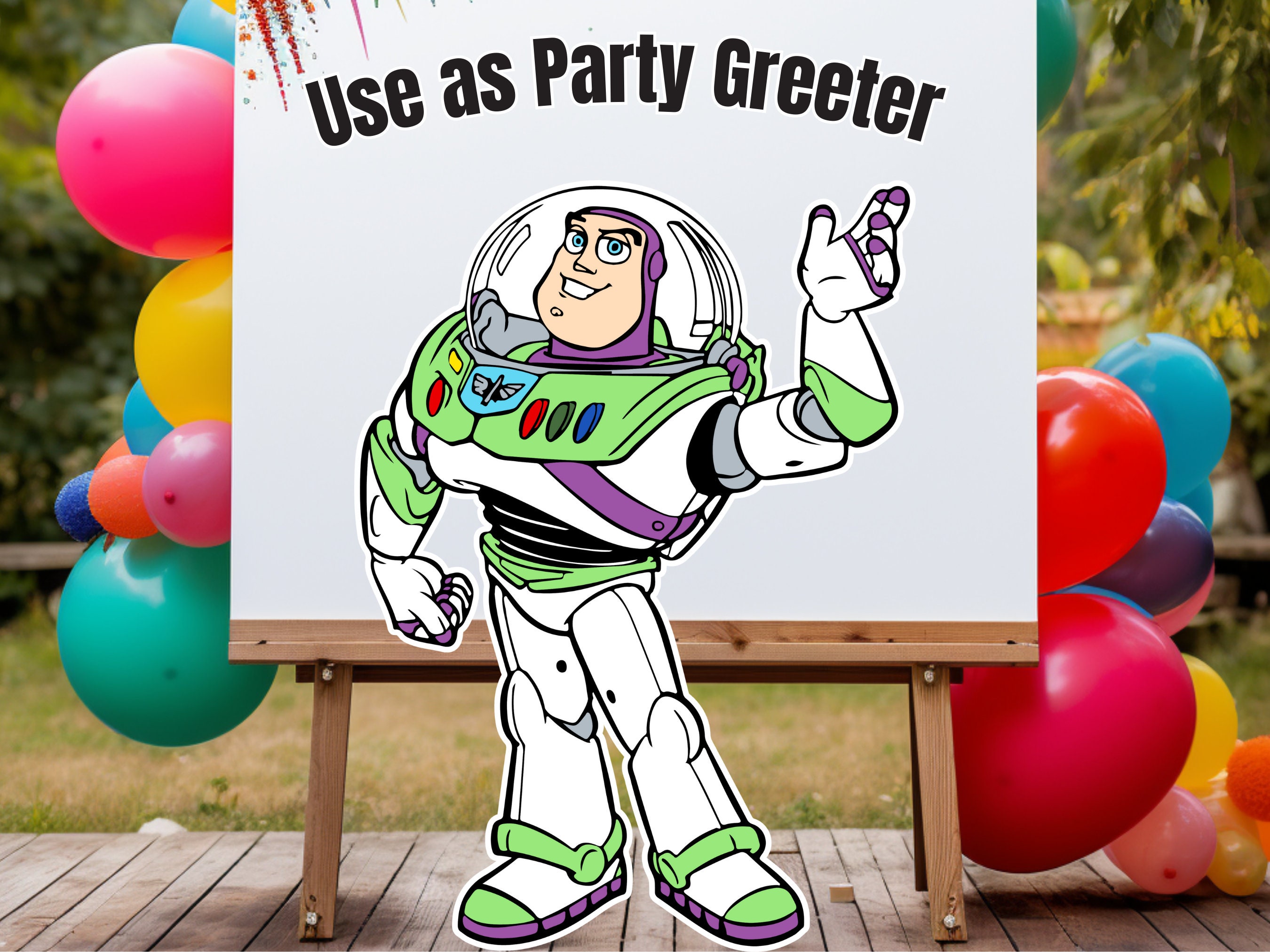 Buzz Lightyear Cutout Digital Download Toy Story Birthday Party Decor ...