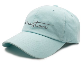 Casquette vintage personnalisée - Bonnet papa en coton unisexe brodé personnalisé avec texte personnalisé - Casquette cadeau snapback taille unique pour elle et lui