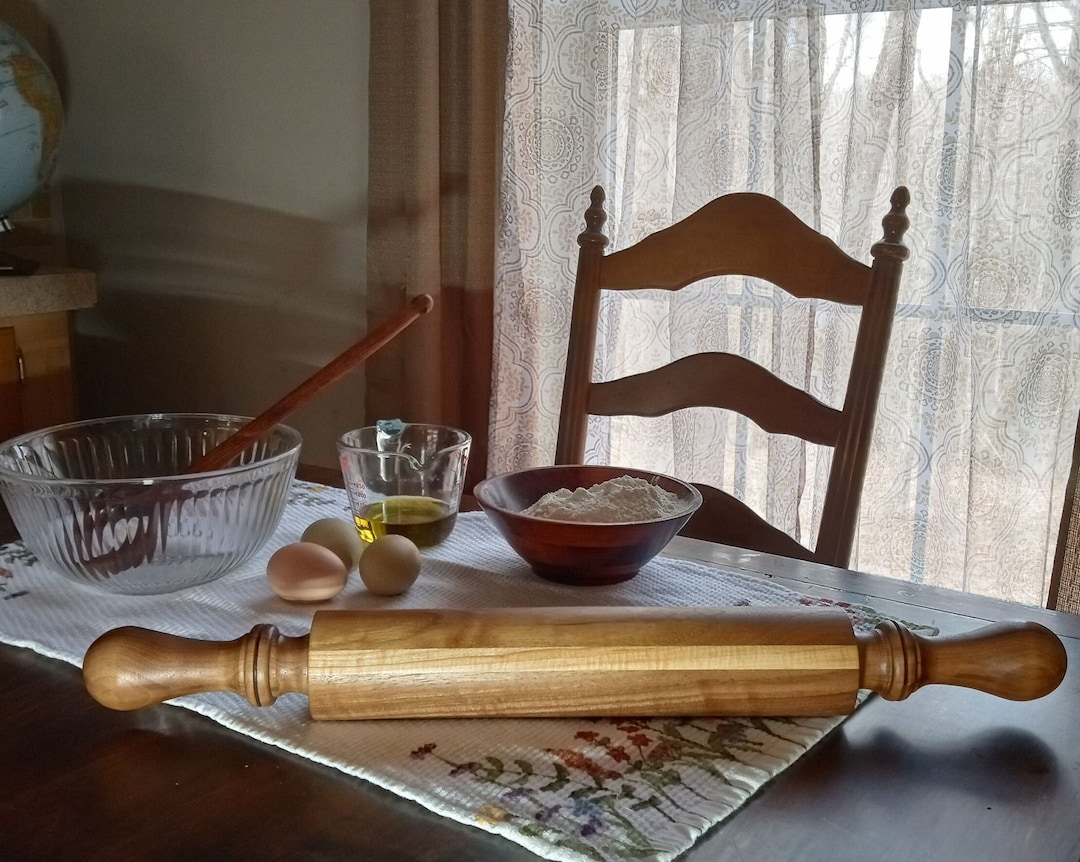Maple Rolling Pin Walnut/figured Maple Stripe Rolling Pin - Etsy