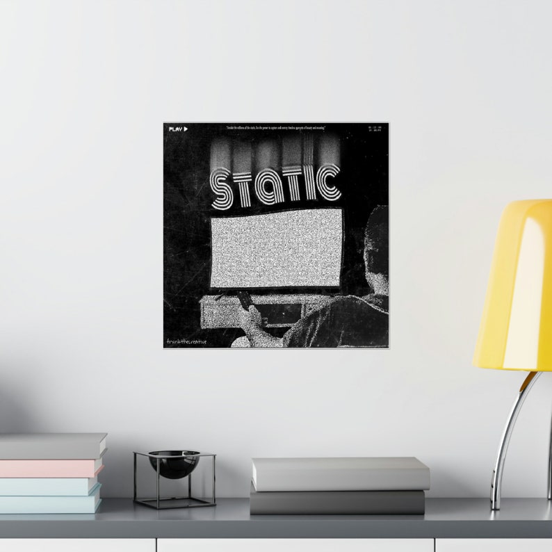 Static Image Examples Posters STATIC Poster,poster Art,vintage Poster, Minimalistic Poster, Home ...