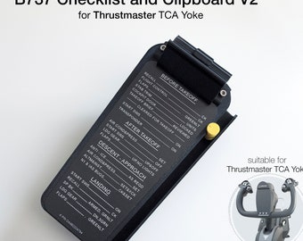 Elenco di controllo del tipo 737 e appunti per Thrustmaster TCA Yoke Boeing Edition