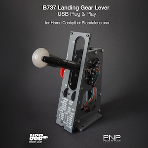 Boeing 737 Landing Gear Lever USB Plug & Play for Flight Simulator