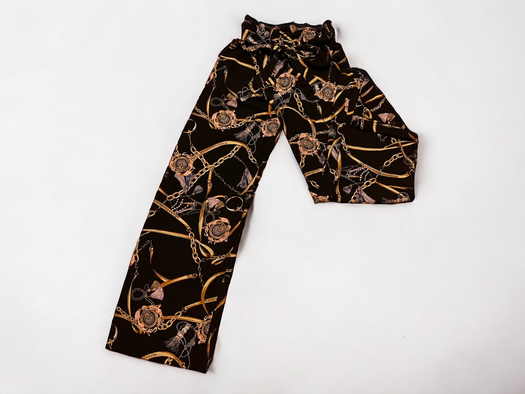 slim fit dress slacks Black & Gold Check Pants