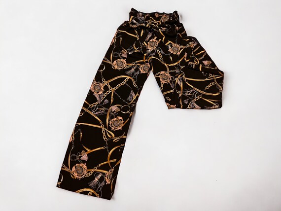 Flowy Black and gold dress pants