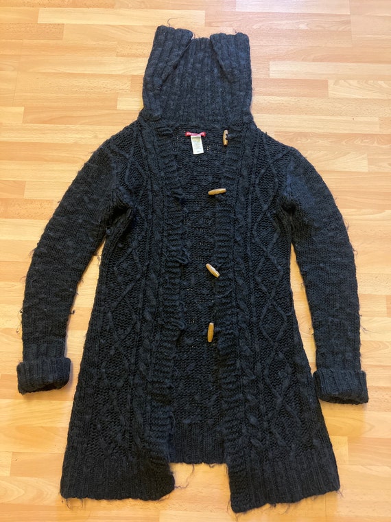 Knit wool cardigan sweater