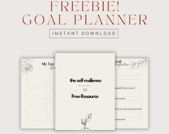 Freebie! Goal Planning and Reflection Printable Sheets