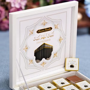 Hajj Mubarak, Eid al Adha Chocolate Favors, Eid Mubarak, Eid Chocolate Favors for Guests, Umrah Mubarak, Halal Chocolate, Hajj Favors Gifts