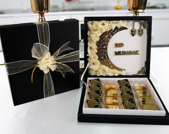 Ramadan Kareem Eid Mubarak Eid al-Adha Schokoladen Favors Box, Schokoladen Favors für Gast, Hochzeit Babyparty Islamische Muslim Party Favor Geschenk