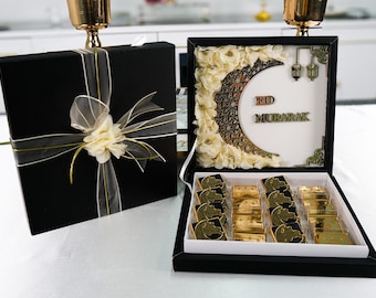 16 PCS with Box Ramadan Kareem Eid Mubarak Eid al-Adha Chocolate Favors, Chocolate Favors for Guest, Wedding Baby Shower Party Favors Gifts
