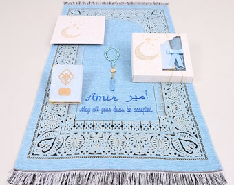 Personalized Prayer Mat Quran Tasbeeh Islamic Gift Set, Ramadan Eid Wedding Birthday Mother&#39;s Father&#39;s Valentine&#39;s Anniversary Days Gifts