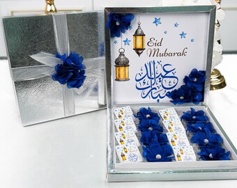16 PCS with Box Ramadan Kareem Eid Mubarak Eid al-Adha Chocolate Favors, Chocolate Favors for Guest, Wedding Baby Shower Party Favors Gifts
