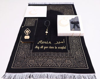 Personalized Prayer Mat Quran Tasbeeh Islamic Gift Set, Ramadan Eid Wedding Birthday Mother&#39;s Father&#39;s Valentine&#39;s Anniversary Days Gifts