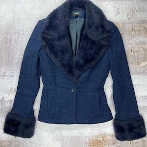 Vintage Faux Fur Light Coat Women’s Size S