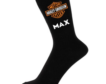 Personalised harley davidson socks