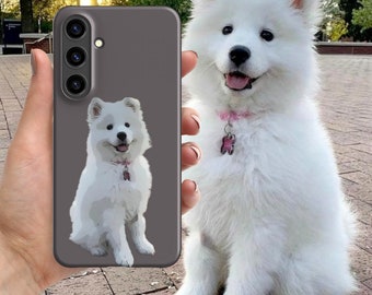 Custom Pet Phone Case Personalized Cat Case Dog Case + Name Pet Personalised Dog Photo Case Custom Cat Photo Case fit iPhone Samsung Pixel