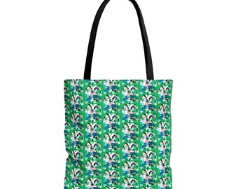 Tote Bag met groen patroon