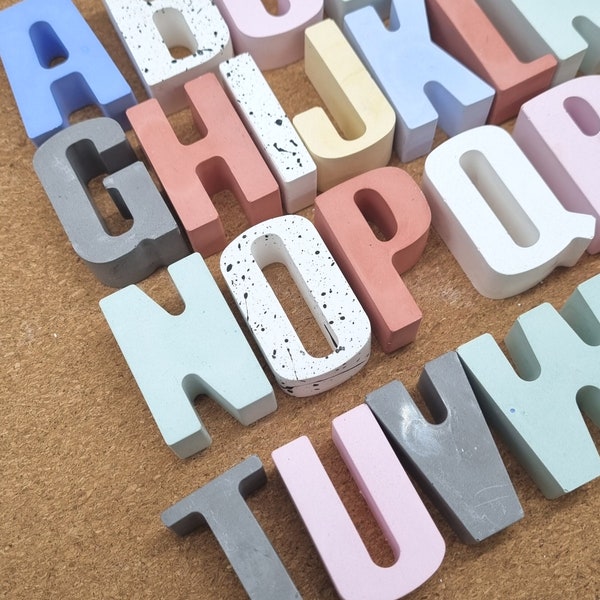 3D Buchstaben bunt | Deko Buchstaben 3D Schriftzug |  personalisiertes Geschenk zur Geburt | Geschenk mit Namen | Babygeschenke mit Namen