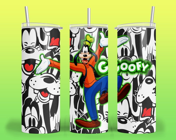 Clueless, but kind hearted friend, Goofy inspired 20oz tumbler wrap digital image for sublimation.
