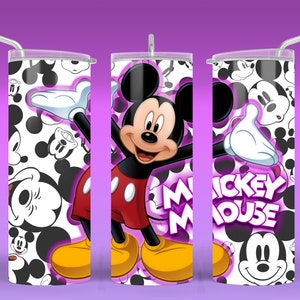 Well known and loveable mouse inspired 20oz tumbler wrap image for sublimation.