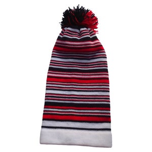 Knitted Hat High Quality Igbo Nigerian Traditional War Dance Wool Hat Ohofia Handmade Red Blue Green Black Stripped Hat For Men 45cm