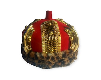 Odogwu's Hut Royalty Igbo Hut Häuptling Roter Hut Igbo Ozo Cap Handgemachter Hut für Männer Bräutigam Cap Traditionelle afrikanische Hochzeitshut Geschenk