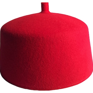 Original Ichie Ozo Igbo Cap African Chieftaincy Nigeria Wedding Hat Mens Traditional Red Hat For Groomsmen