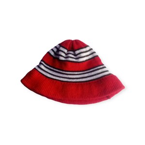 Knitted Hats Igbo Nigerian Traditional War Dance Wool Hat Ohofia Handmade Knitted Red Black Stripped Hat For Men
