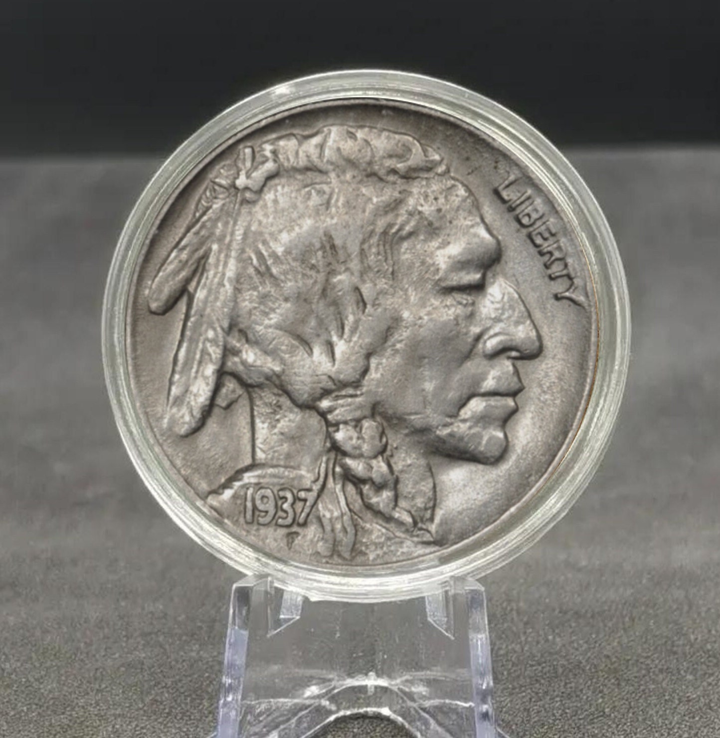 Coins 1937-D 3-legged Buffalo Nickel Rare Coin US Piece Commemorative ...