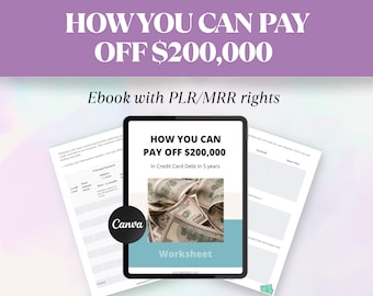 How You Can Pay Off 200,000 usd | PLR MRR Business Workbook PDF
