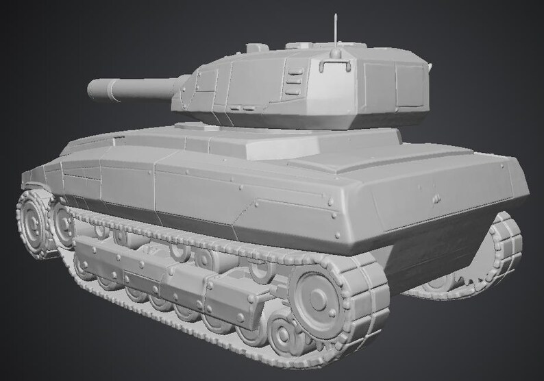 Sci-fi Heavy Battle Tank STL File – Tabletop Wargame Miniature – 28mm ...