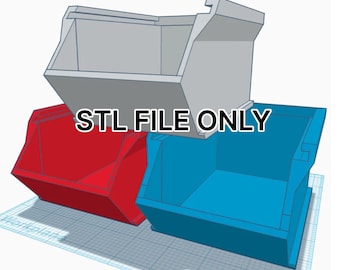 3D Printable Storage Bins | STL File Only | Office desk storage bins