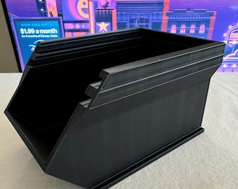 3D Print Modular Storage Bin STL File: Stackable Design with Lid (Digital Download)