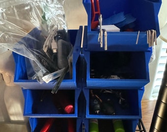 3D Print Modular Storage Bin STL File: Stackable DIY Containers
