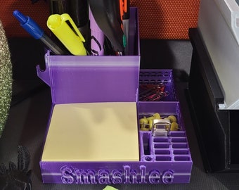 3D Printable Desk Organizer Caddy | STL File Only | Office Accessories, Desk storage