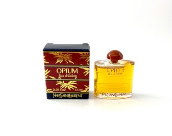 Opium Yves Saint Laurent eau de toilette 7.5 ml. 0.26 fl.oz. Miniperfume VINTAGE