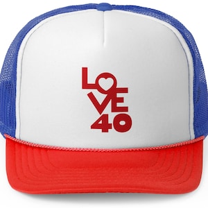 Love Forty Tennis Cap, Tennis Lover Hat, Sports Cap, Tennis Fan Gift, Padel Cap, Pickelball Cap, Tennis Accessories, Tennis Apparel, Unisex