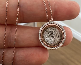 Cz Allah Pendant Necklace, 99 Names Of Allah Necklace, Asmaul Husna Necklace, Arabic Name Necklace, 925 Solid Silver, Gift for Müslim Friend