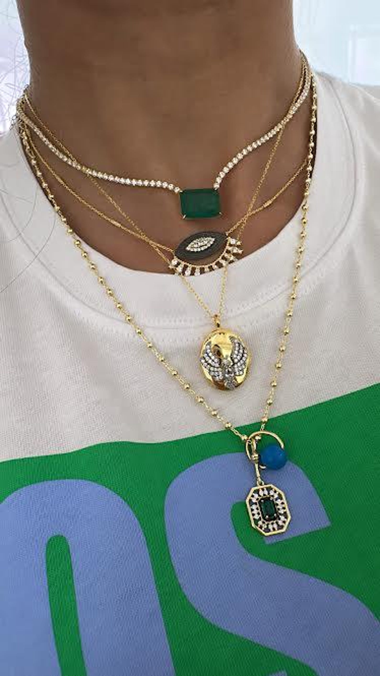 Cz Simurg Pendant Necklace, Phoenix Locket Necklace, Photo Locket ...
