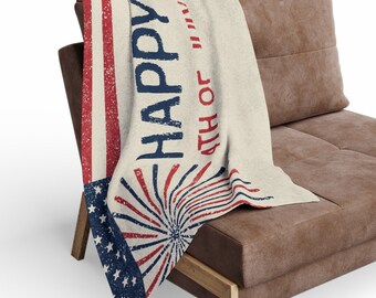 Happy 4TH of July Fleece Blanket