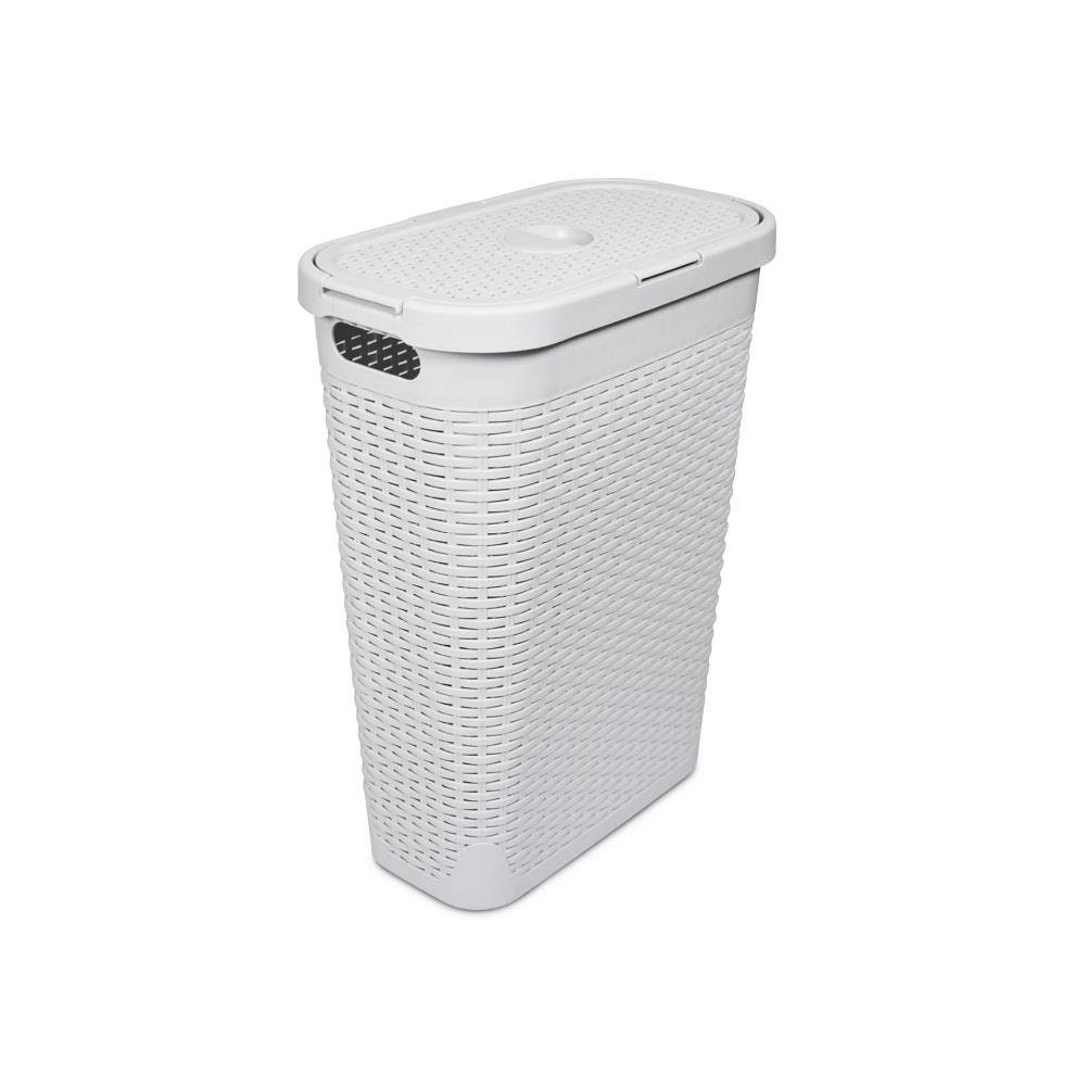 Addis 40L Slimline Laundry Basket Light Grey Etsy UK