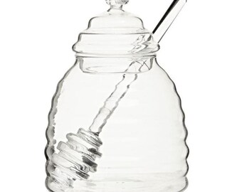 Farrow Honey Jar With Glass Dipper